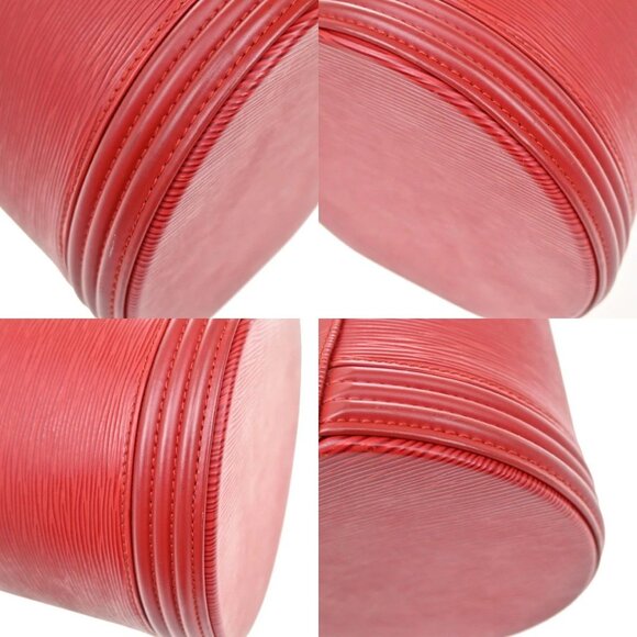 LOUIS VUITTON LV Logo Cannes Hand Vanity Bag Epi Leather Red M48037 80YH398 - Picture 7 of 16